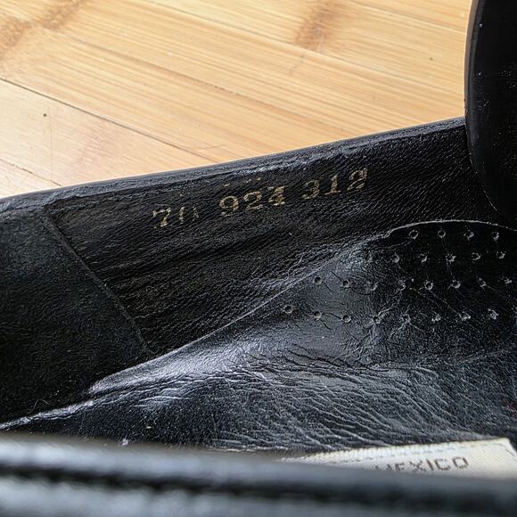 Vintage Gucci Horsebit Loafers Black Men 7-7.5 Leather Dress Shoes Snafflebit main image 9